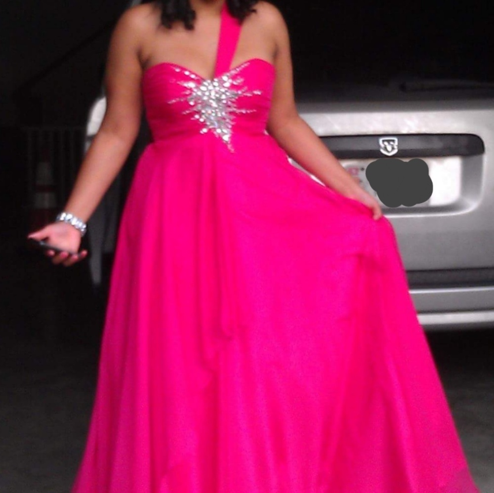 Night Moves One-shoulder Prom Dress.